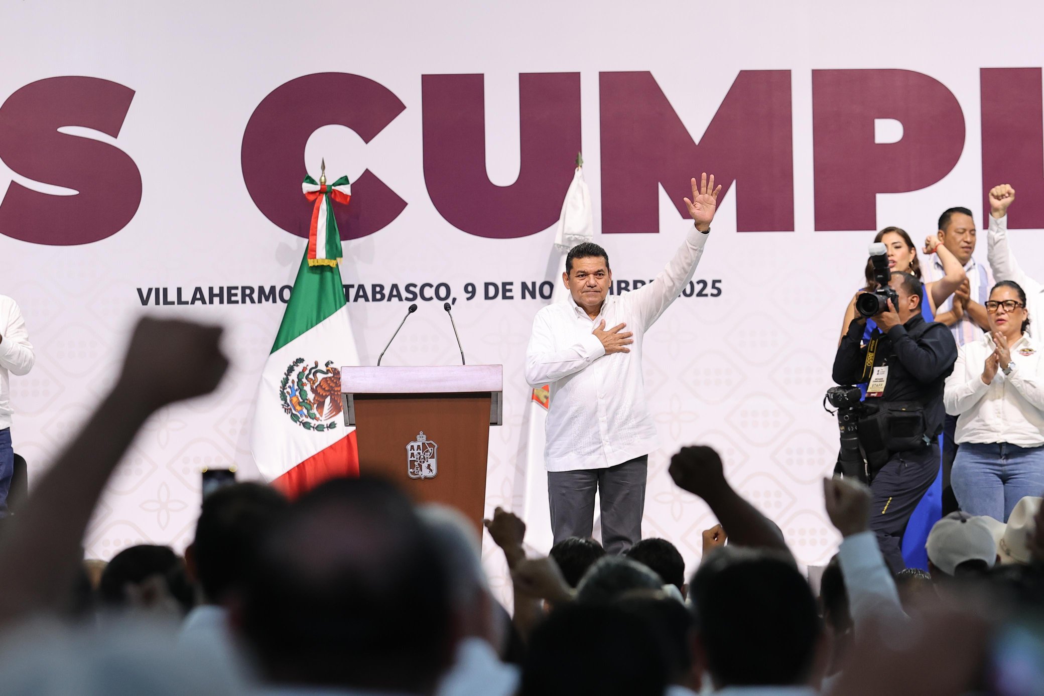 Reitera Javier May que la transformación de Tabasco está en marcha