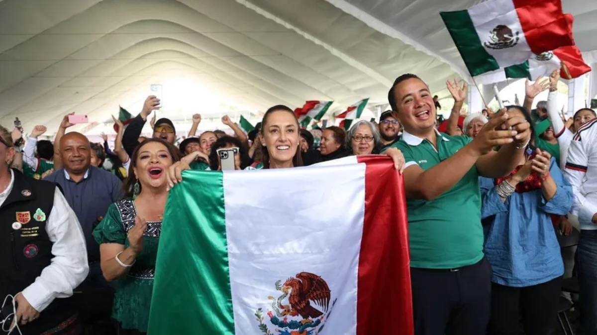 Clara Brugada celebra triunfo de México