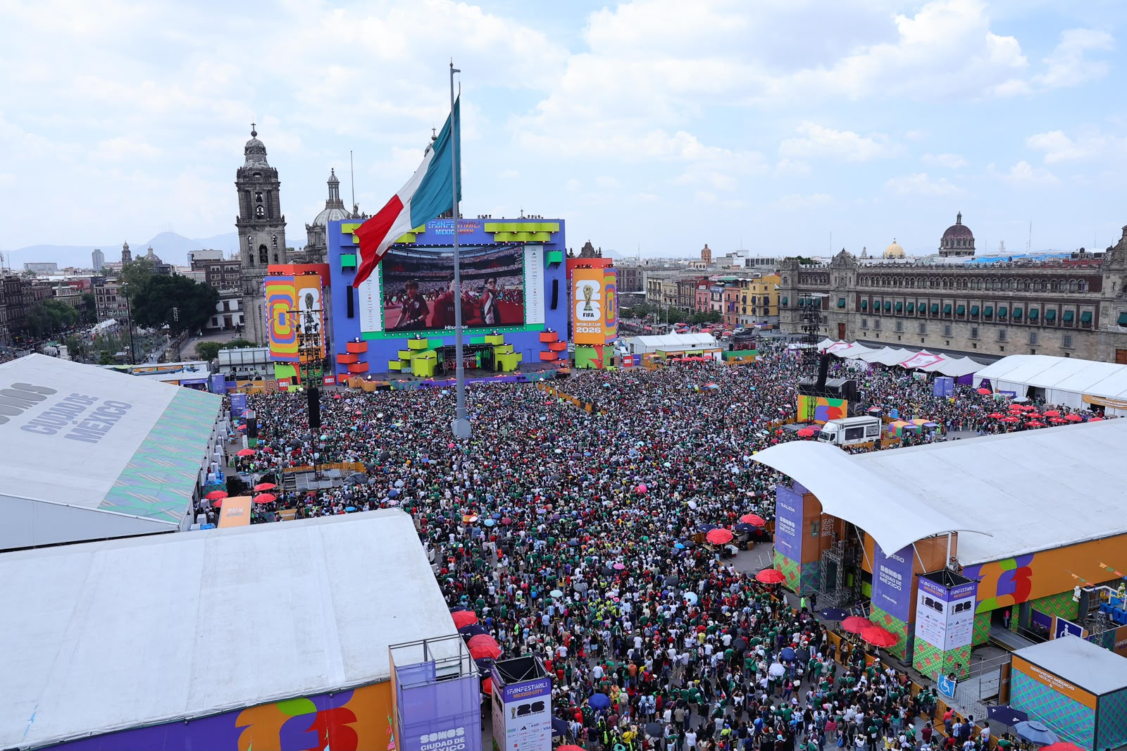 Así cierra el FIFA Fan Festival: 110 mil aficionados celebran la final del Mundial en el Zócalo